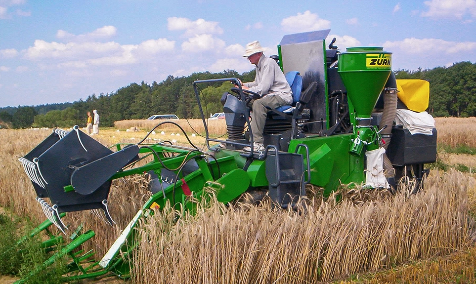 John Deere ParzellenMähdrescher